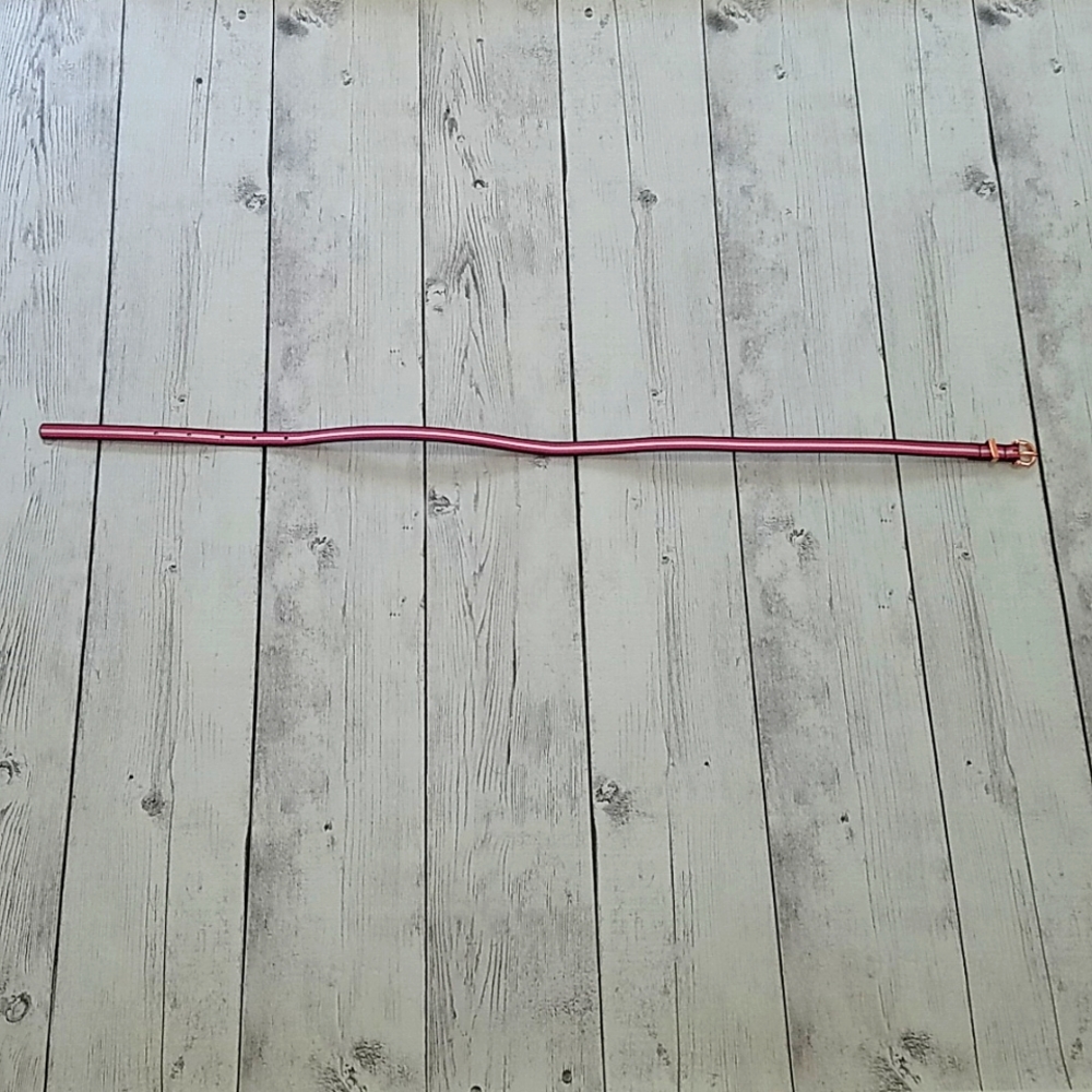 Old Navy Pink/white striped girls belt size small